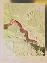 Load image into Gallery viewer, Black Canyon Of The Gunnison Poster | Shaded Relief Topographical Map