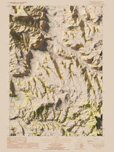 Load image into Gallery viewer, Devils Tower Wyoming | Shaded Relief Topographic Map