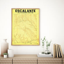 Load image into Gallery viewer, Escalante Utah Vintage USGS Map Poster