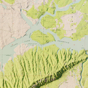Island Park Idaho | Shaded Relief Topographical Map