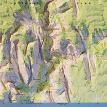Load image into Gallery viewer, Zion National Park | Zion Canyon | Shaded Relief Topographic Map