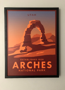 Arches National Park | Vintage Inspired Travel Poster