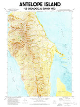 Load image into Gallery viewer, Antelope Island State Park Utah Poster | Great Salt Lake Poster | USGS 1972 Map