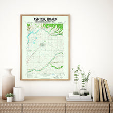 Load image into Gallery viewer, Ashton Idaho USGS Map Poster 1965