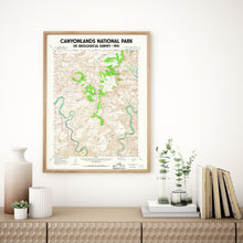 Load image into Gallery viewer, Canyonlands National Park Poster | Vintage 1951 USGS Map