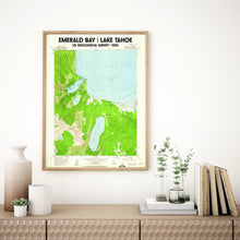 Load image into Gallery viewer, Emerald Bay Lake Tahoe Poster | Vintage USGS 1955 Map
