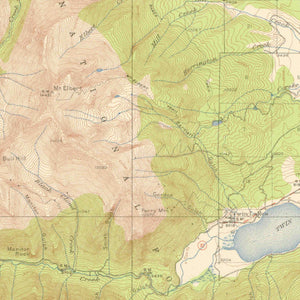 Mt Elbert Colorado Poster | Vintage 1935 USGS Map