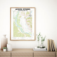 Load image into Gallery viewer, Jackson Wyoming 1963 USGS Topographical Map Poster