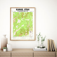 Load image into Gallery viewer, Kanab Utah Poster | Vintage 1957 USGS Map