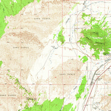 Load image into Gallery viewer, Little Sahara Sand Dunes Utah Poster | Vintage USGS 1962 Map