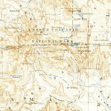 Load image into Gallery viewer, Lassen Peak California Lassen National Park Poster | Vintage 1933 USGS Map