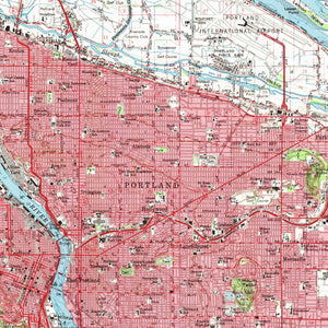 Portland Oregon Poster | Vintage 1961 USGS Map