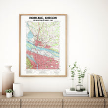 Load image into Gallery viewer, Portland Oregon Poster | Vintage 1961 USGS Map