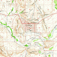 Load image into Gallery viewer, St George Utah Poster | Vintage 1954 USGS Map