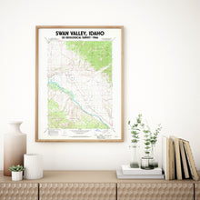 Load image into Gallery viewer, Swan Valley Idaho Poster | Vintage 1966 USGS Map