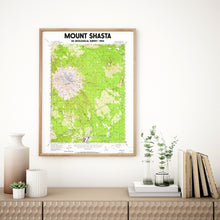Load image into Gallery viewer, Mount Shasta California Poster | Vintage 1954 USGS Map