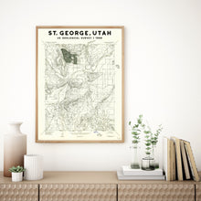 Load image into Gallery viewer, St. George Utah USGS Topographical Map Vintage Utah Poster
