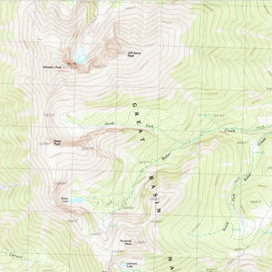 Wheeler Peak Nevada Poster | Great Basin National Park | Vintage 1987 USGS Map
