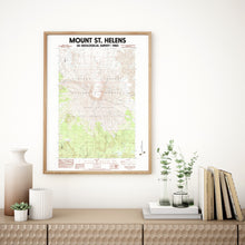 Load image into Gallery viewer, Mount St Helens Washington Poster | Vintage 1983 USGS Map
