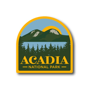 Acadia National Park Sticker - Jordan Pond
