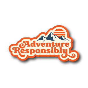 Adventure Responsibly Fancy Text