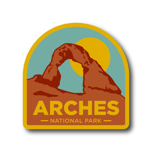 Arches National Park Delicate Arch Sunrise - Vinyl Sticker