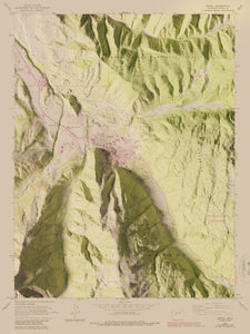 Aspen Colorado | Shaded Relief Topographic Map