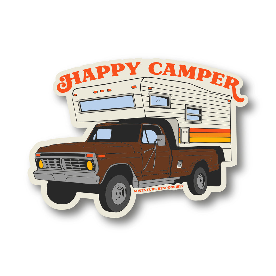 Happy Camper Retro Camper Truck