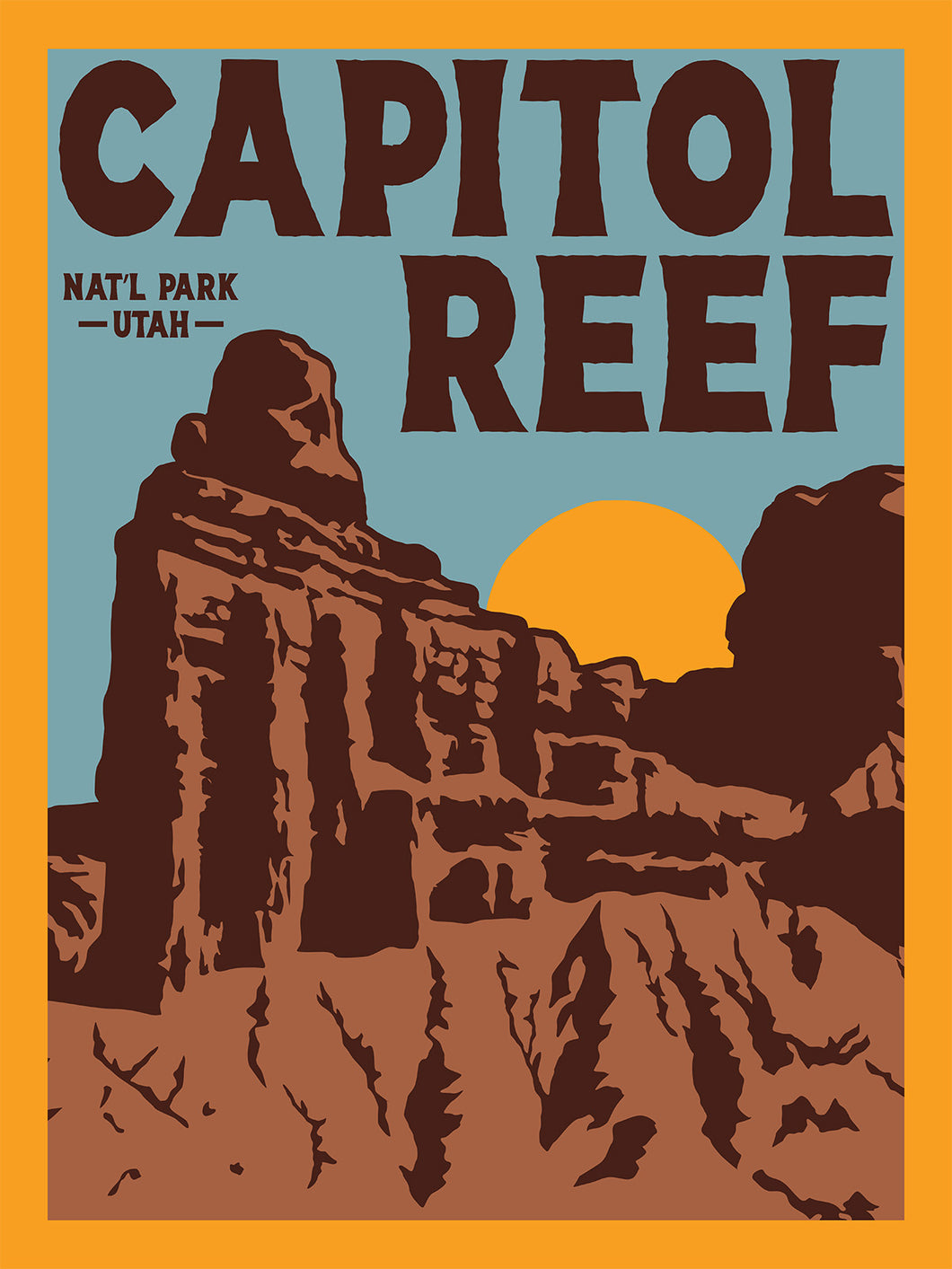 Capitol Reef National Park | Chimney Rock Poster