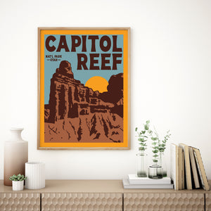 Capitol Reef National Park | Chimney Rock Poster