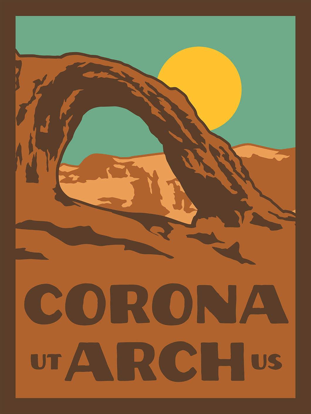 Corona Arch Utah Poster