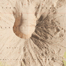 Load image into Gallery viewer, Mount St. Helens Map Poster - Shaded Relief Topographical Map