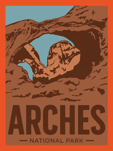 Arches National Park Poster | Double Arch