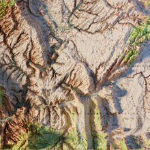 Load image into Gallery viewer, Grand Staircase Escalante Map Poster - Shaded Relief Topographical Map