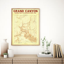 Load image into Gallery viewer, Grand Canyon National Park Vintage 1886 USGS Map | National Park Poster