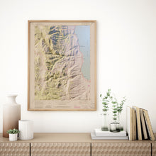 Load image into Gallery viewer, Garden City Bear Lake Utah Idaho Poster | Shaded Relief Rendered Map