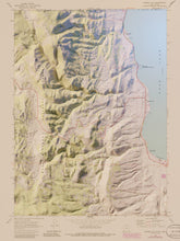 Load image into Gallery viewer, Garden City Bear Lake Utah Idaho Poster | Shaded Relief Rendered Map