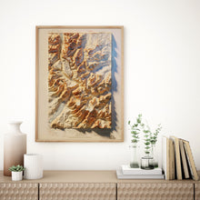 Load image into Gallery viewer, Glacier National Park Map Poster - Shaded Relief Topographical Map
