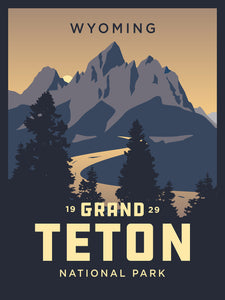 Grand Teton National Park | Vintage Inspired poster