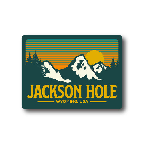 Jackson Hole Wyoming Grand Teton National Park Vinyl Sticker