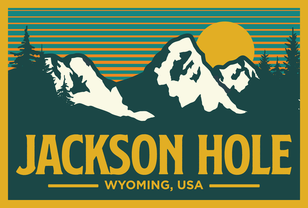 Jackson Hole Wyoming Postcard