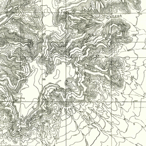 Kanab Utah Poster | Vintage 1954 USGS Map