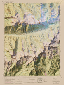 Little Cottonwood Canyon Utah | Shaded Relief Topographic Map