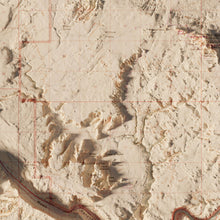 Load image into Gallery viewer, Moab Utah 1959 Poster | Shaded Relief Topographic Map