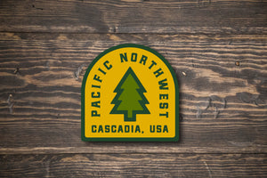 Pacific Northwest Vintage Tree Vinyl Sticker