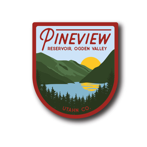 Pineview Reservoir Utah Sticker | Ogden Valley Sticker