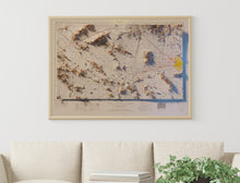 Load image into Gallery viewer, Phoenix Arizona Poster | Shaded Relief Topographical Map