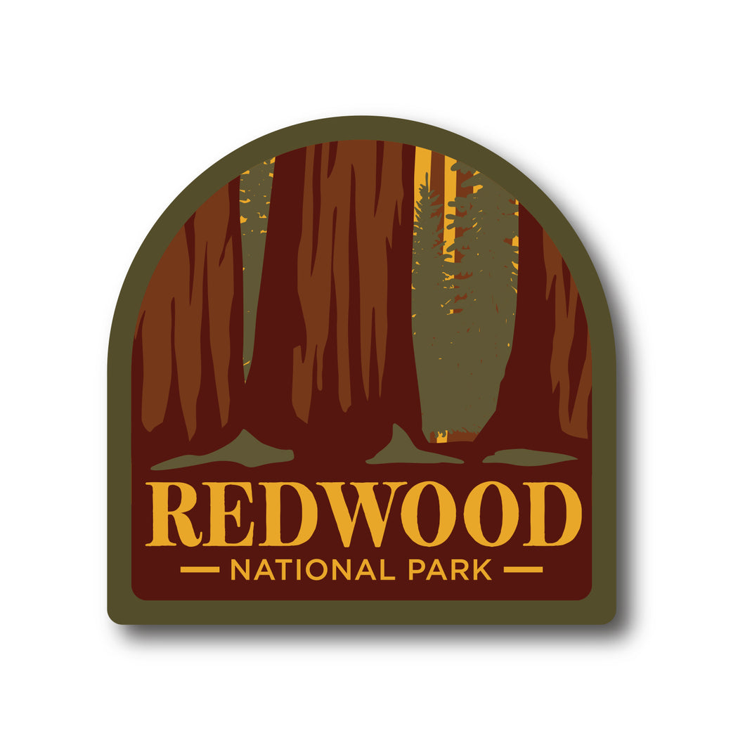 Redwood National Park, California, Vinyl National Park Sticker