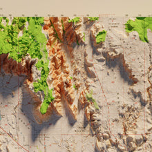 Load image into Gallery viewer, Saint George Utah | Shaded Relief Topographic Map