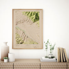 Load image into Gallery viewer, Swan Valley Idaho | Shaded Relief Topographical Map